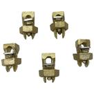 Kit 5 Split Bolt de Bronze 16mm Parafuso Fendido para Emenda Cabos Bimetálico