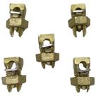 Kit 5 Split Bolt de Bronze 25mm Parafuso Fendido para Emenda Cabos Bimetálico