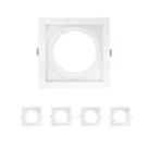 Kit 5 Spot De Embutir Recuado Direcionavel Ar111 Brco Opus