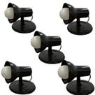 KIT 5 Spot de Iluminação Direcionável Branco e Preto 1 Bocal E27