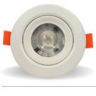 Kit 5 Spot Dicroica Redondo Direcionável Led Smd 5w - Quente(3000K)