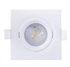 Kit 5 spot embutir led quadrada 5w 6500k tramontina