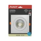 Kit 5 Spot Led Cob Embutir Quadrado 12W Supimpa Avant 4000k