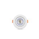 Kit 5 spot led elgin luminária mr16 5w 3000k branco quente direcionável redondo