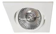 Kit 5 Spot Para Lampada AR70 Quadrado Direncionavel Branco Gu10 Bella