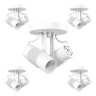Kit 5 spot sobrepor direcionavel para 2 lampada e27 branco avant
