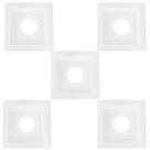 Kit 5 Spots Embutir Direcionável Recuado 14x14cm GU10 AR70