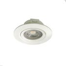 Kit 5 Spots LED Redondo 7W 3500K/6500K Direcionável Branco Bivolt