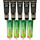 Kit 5 Super Gel 30 Ervas 150g + 4 Creme Para Massagem Mil Dores 100g