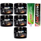 Kit 5 Super Gel 30 Ervas 250G + 1 Pomada Mil Dores 100G