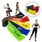 Kit 5 Super Mini Band Faixas Elásticas Exercício Funcional Pilates