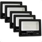 Kit 5 Super Refletor Led Hitec Forte Ip66 A Prova D'água Top