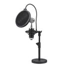 KIT 5 Suporte Pedestal Mesa Tripé Microfones Igreja Púlpito