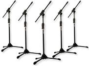 Kit 5 Suporte pedestal Microfone Estante Girafa Profissional