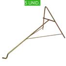 Kit 5 Suportes A de Ferro 29cm para Pendurar Vasos de Planta