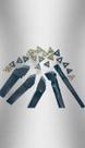Kit 5 Suportes Torno + 20 Pastilhas Triangulares