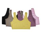 Kit 5 Sutiã Juvenil Menina Moça Top Sem Bojo De Algodão Adolescente Com Alça Empório Da Roupa - Kit 5 Sutiã Juvenil Menina Moça Top Sem Bojo De Algodão Adolescente Com Alça Empório Da Roupa -