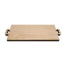 Kit 5 Tabua Retangular Coração para Carne e Petisco P 12x32cm Madeira Pinus