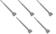 Kit 5 Talhadeiras Larga Com Encaixe Sds Plus 14*40*250mm