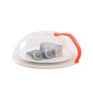 KIT 5 Tampa Com Alça Para Microondas Protetora De Alimentos