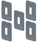 Kit 5 tampa pvc cinza 1 tecla 1/2" x 3/4" masster