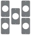 Kit 5 tampa pvc cinza 1 tomada redonda 1/2 x 3/4" masster Kit 5 tampa pvc cinza 1 tomada redonda 1/2 x 3/4" masster