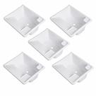 Kit 5 Tanques Plástico Parede 26L Branco Torneira Bancada Kit 5 Tanques Plástico Parede 26L Branco Torneira Bancada