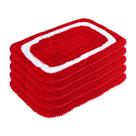 Kit 5 Tapetes Frufru Multiuso 60cm x 40cm Decorativos em Malha