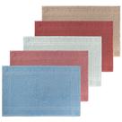 Kit 5 Tapetes Toalha de Piso Pézinho 70x45cm 400g Macios, Absorventes e Antiderrapantes