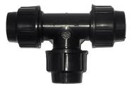 Kit 5 Tee Compressão para Tubo/Mangueira Pead Azul 20mm