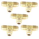 Kit 5 Tee Latão Forjado Flange 5/16 Sae Macho Te Tubo Cobre Kit 5 Tee Latão Forjado Flange 5/16 Sae Macho Te Tubo Cobre