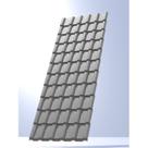 Kit 5 Telhas PVC Plan 1,98x0,88cm 6 Ondas Permatti