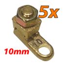 Kit 5 Terminal de Pressão Sapata Botinha para Cabo 10mm Reforçado Kit 5 Terminal de Pressão Sapata Botinha para Cabo 10mm Reforçado