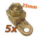Kit 5 Terminal de Pressão Sapata Botinha para Cabo 35mm Reforçado