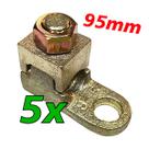 Kit 5 Terminal de Pressão Sapata Botinha para Cabo 95mm Reforçado