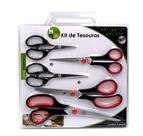 Kit 5 Tesouras Multiuso Costura Tecido Bordado Tricô