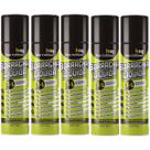 Kit 5 Tinta Borracha Líquida Preto Impermeabilizante 400ml Hm Rubber Spray