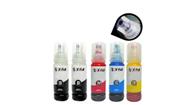 Kit 5 Tinta Compatível x-full L3250 L3150 L3210 L4150 504 544 Tinta 2 Preta 1 Magenta 1 Yellow 1cyan