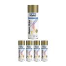 Kit 5 Tinta Spray Uso Geral Dourado 350ml - Tekbond Kit 5 Tinta Spray Uso Geral Dourado 350ml - Tekbond