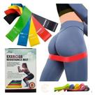 Kit 5 Tiras elásticas de resistencia para exercícios multiformas