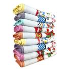 Kit 5 Toalha De Chá Com Viés Estampa Sortida Tam. 90x48cm