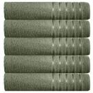 Kit 5 toalhas banhão 100% algodão 90x150 cm teka comfort