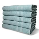 Kit 5 Toalhas de Banho 430g/m² Grande Grossa 80x150cm Itália Soft - Verde