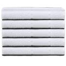 Kit 5 Toalhas de Banho Branca Hotel Spa Salão para Bordar Ponto Cruz Pureza 270 g/m2 - 100% Algodão
