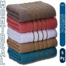 Kit 5 Toalhas de Banho Grossas Banhão 70X140 Montreal Alta Absorção Beka Kit 3un