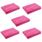 Kit 5 Toalhas de Microfibra 40x60cm 400gsm Rosa VONDER PLUS