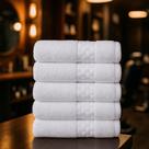 Kit 5 Toalhas de Rosto Hotel Pousada Salão Barbearia Madri Gramatura 400