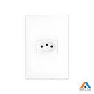 Kit 5 Tomada 2p+t 10a Apoio Lissê Conjunto Espelho 4x2 250v Branco