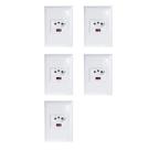 Kit 5 Tomada Bivolt 20a com Seletor De Voltagem 110 220v Gsm Kit 5 Tomada Bivolt 20a com Seletor De Voltagem 110 220v Gsm