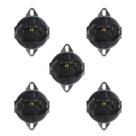 Kit 5 tomada de piso redonda 2p t 10a 250 pt weg